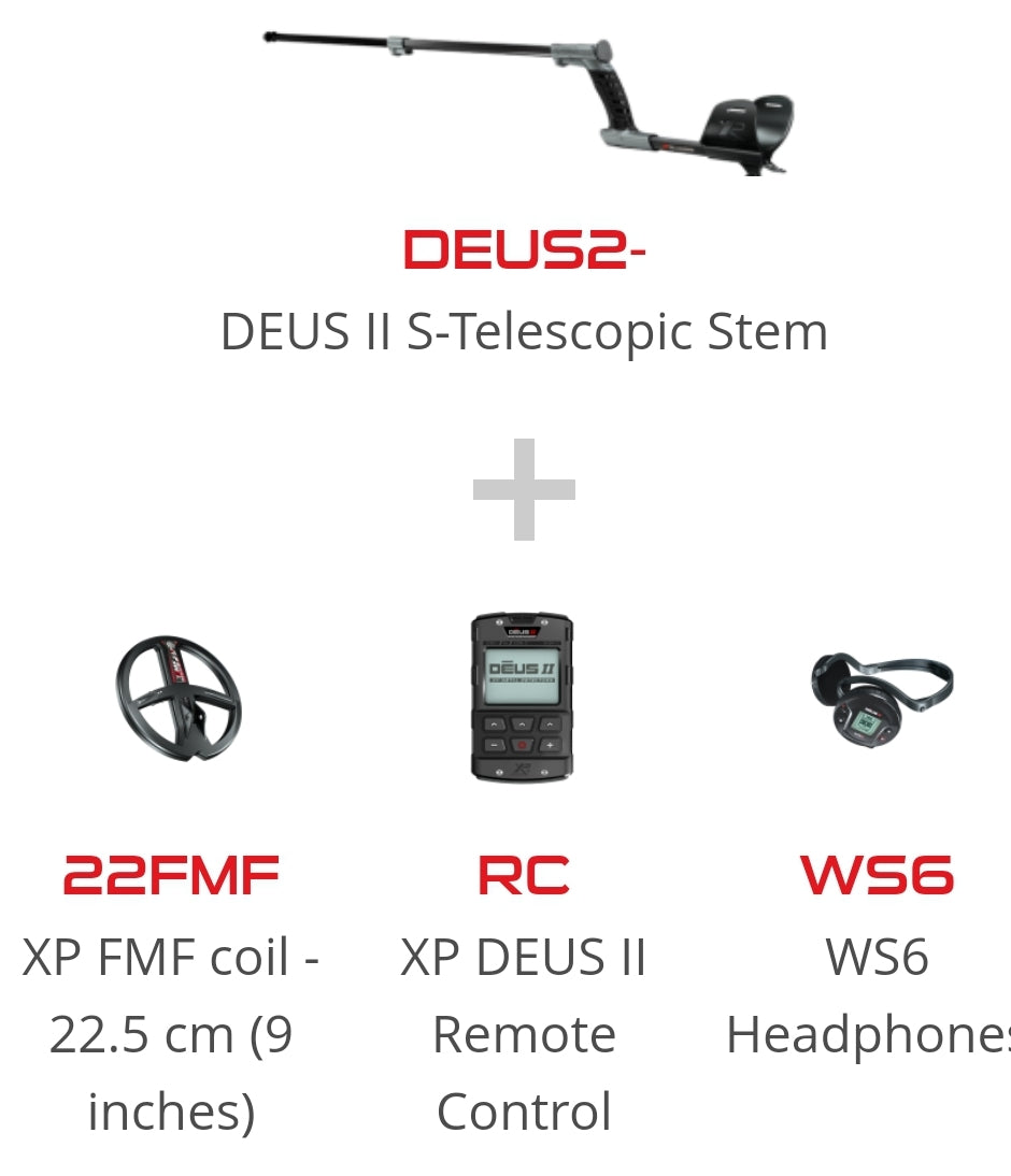 Deus2 With 9" Coil Full Package Free Shipping DEUS2-22FMFRCWS6
